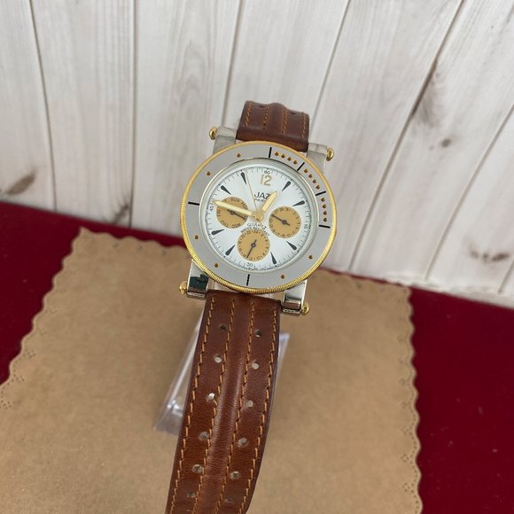 Vintage Jaz Paris Chronograph Triple Date Watch NIB - Picture 3 of 11